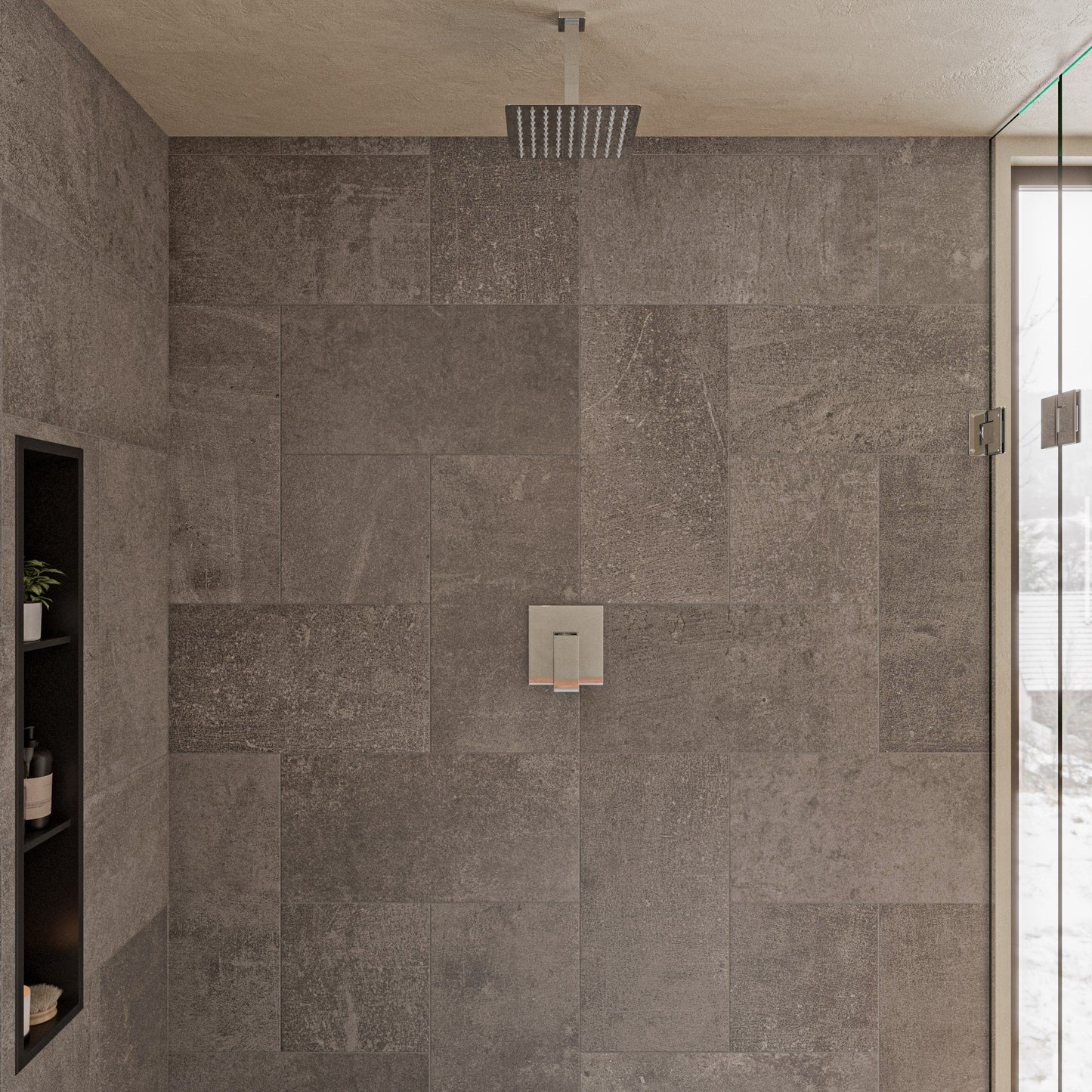 ALFI brand ABSA6S 6" Square Ceiling Shower Arm