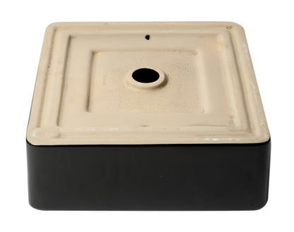 ALFI brand ABC903 16" Modern Square Above Mount Ceramic Sink