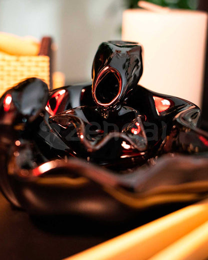 Concentric leaves - Backflow Incense Burner