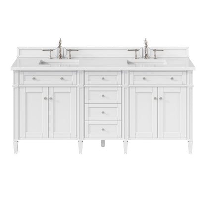 Brittany 72" Double Vanity in Bright White