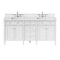 Brittany 72" Double Vanity in Bright White
