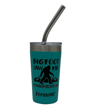 Vermont Bigfoot Stainless Steel 2oz Shooter  - Aqua