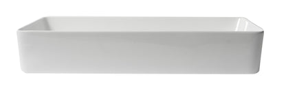 ALFI brand ABC902 24" Modern Rectangular Above Mount Ceramic Sink