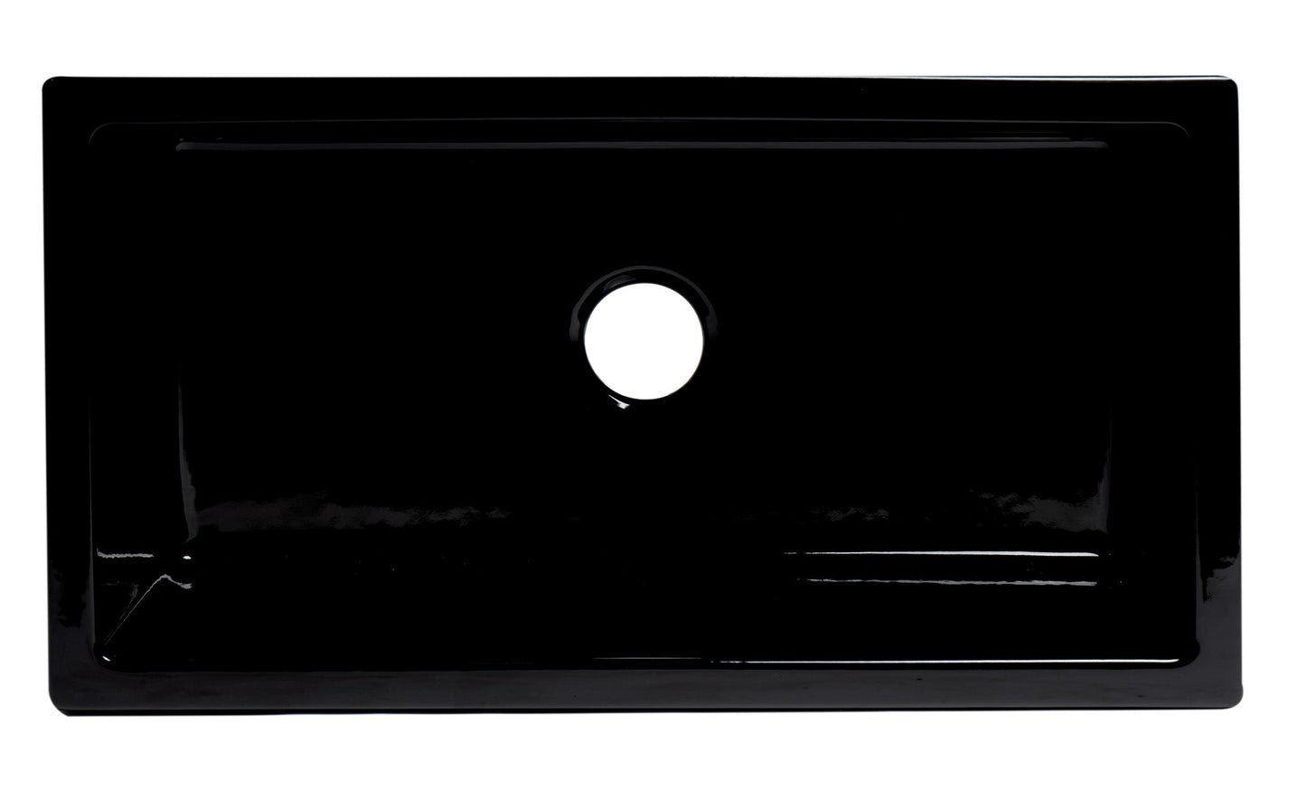 ALFI brand AB3318HS 33" x 18" Reversible Fluted / Smooth Fireclay Farm Sink