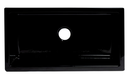 ALFI brand AB3318HS 33" x 18" Reversible Fluted / Smooth Fireclay Farm Sink