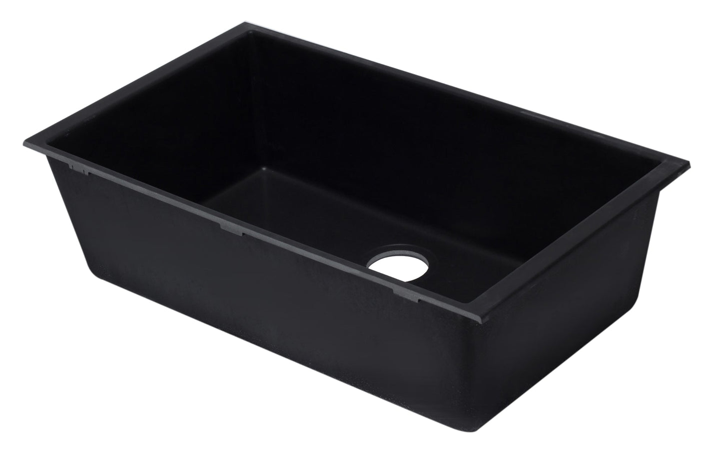ALFI brand AB3322UM 33" Single Bowl Undermount Granite Composite Kitchen Sink