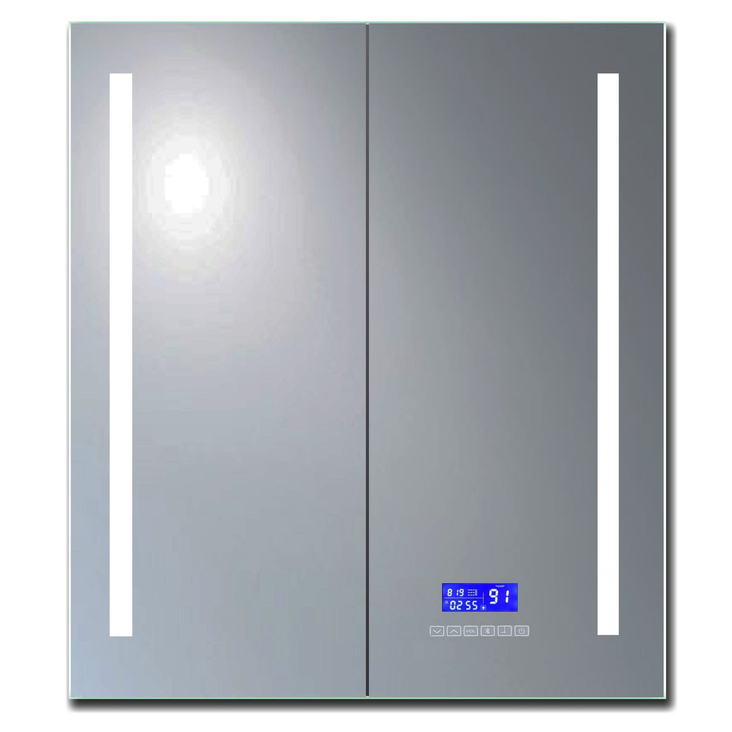 ALFI brand  ABMC2630BT 26" x 30" Double Door LED Light Bluetooth Medicine Cabinet