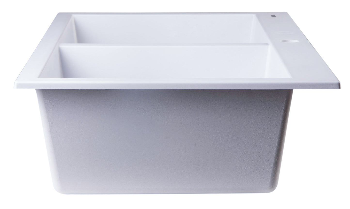 ALFI brand AB3420DI 34" Drop-In Double Bowl Granite Composite Kitchen Sink
