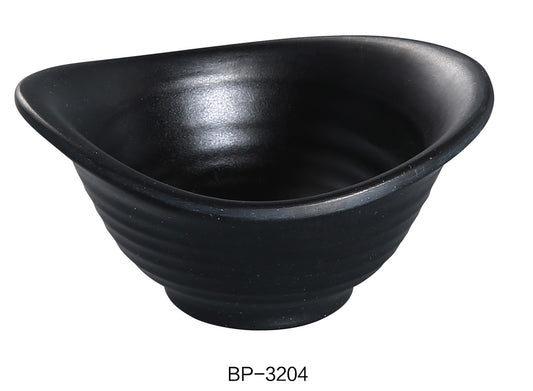 Yanco BP-3204 Black Pearl-2 Yuanbao Bowl | Kitchen + Metal