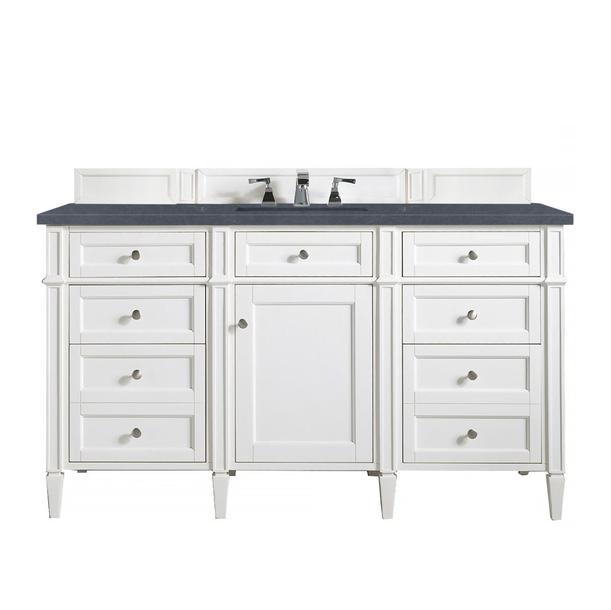 Brittany 60" Single Vanity in Bright White