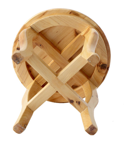 ALFI brand  AB4406 11" Cedar Wood Round  Stool Multi-Purpose Accessory