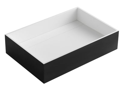 ALFI brand  ABRS2014BM Black Matte 20" x 14" Solid Surface Resin Sink