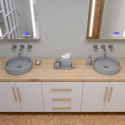 ALFI brand AB1035 8" Widespread Wall-Mounted Cross Handle Faucet
