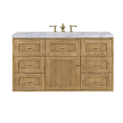 Laurent 48" Single Vanity Cabinet, Light Natural Oak