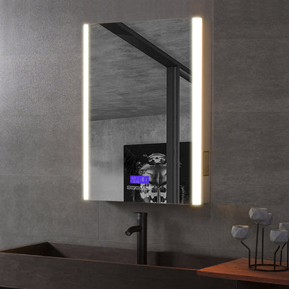 ALFI brand  ABMC2432BT 24" x 32" Single Door LED Light Bluetooth Medicine Cabinet