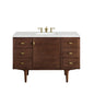 Amberly 48" Single Vanity Cabinet, Mid-Century Walnut