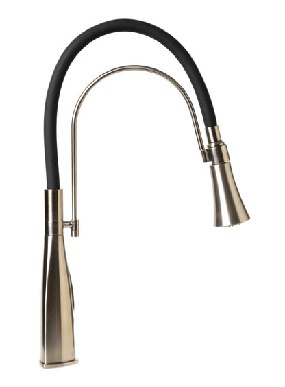 ALFI brand ABKF3001 Kitchen Faucet with Black Rubber Stem
