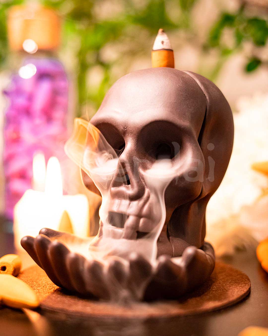 Skull Hand - Backflow Incense Burner