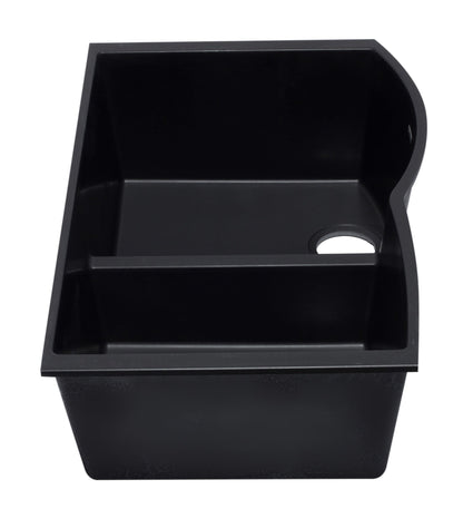ALFI brand AB3320UM 33" Double Bowl Undermount Granite Composite Kitchen Sink