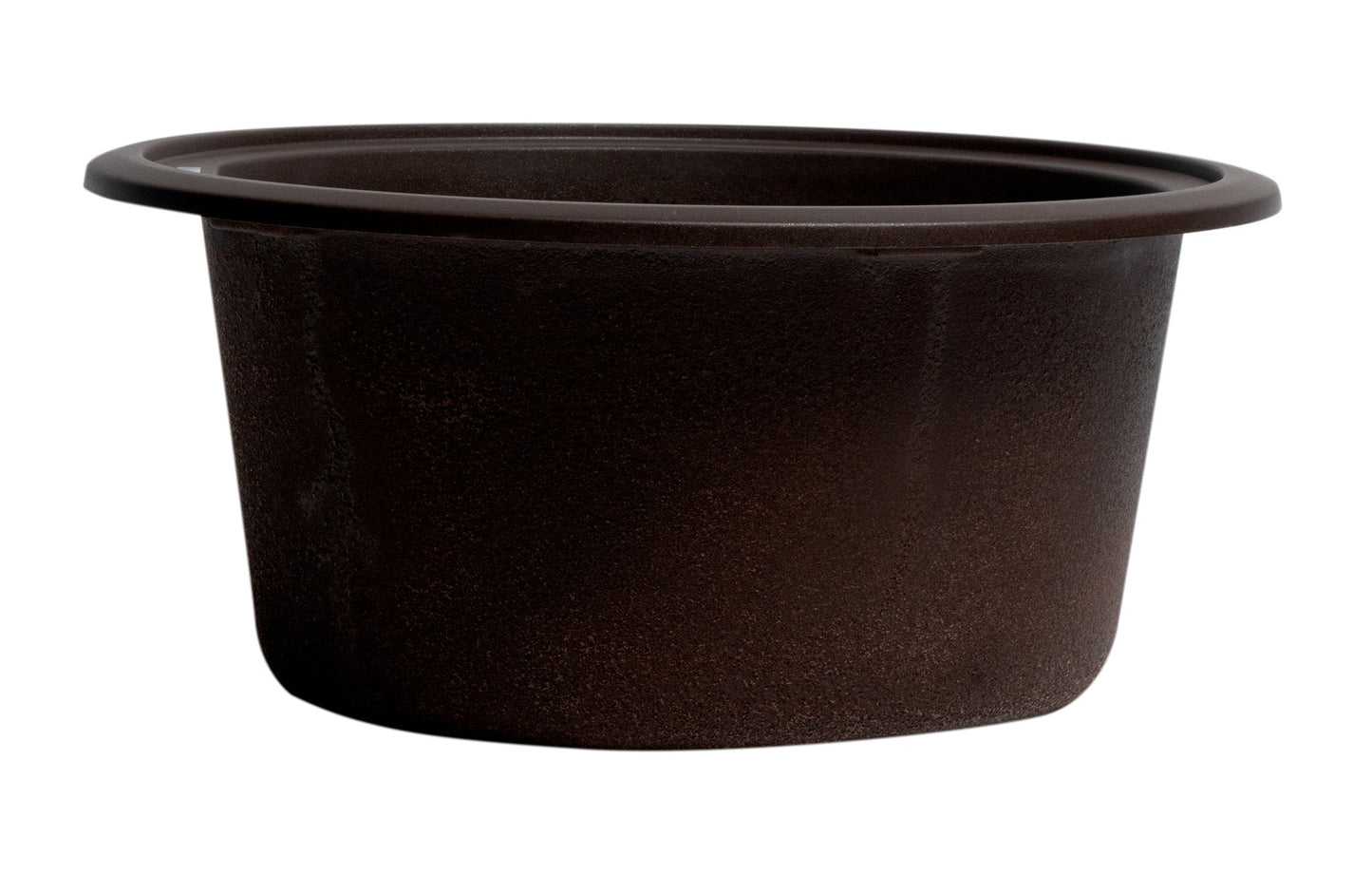 ALFI brand AB1717DI 17" Drop-In Round Granite Composite Kitchen Prep Sink