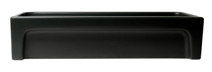 ALFI brand  AB36TRBM 36" Black Matte Above Mount Fireclay Bathroom Trough Sink