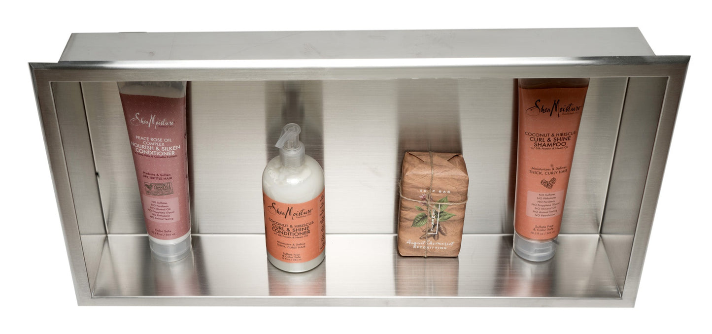 ALFI brand ABN2412 24 x 12  Horizontal Single Shelf Bath Shower Niche