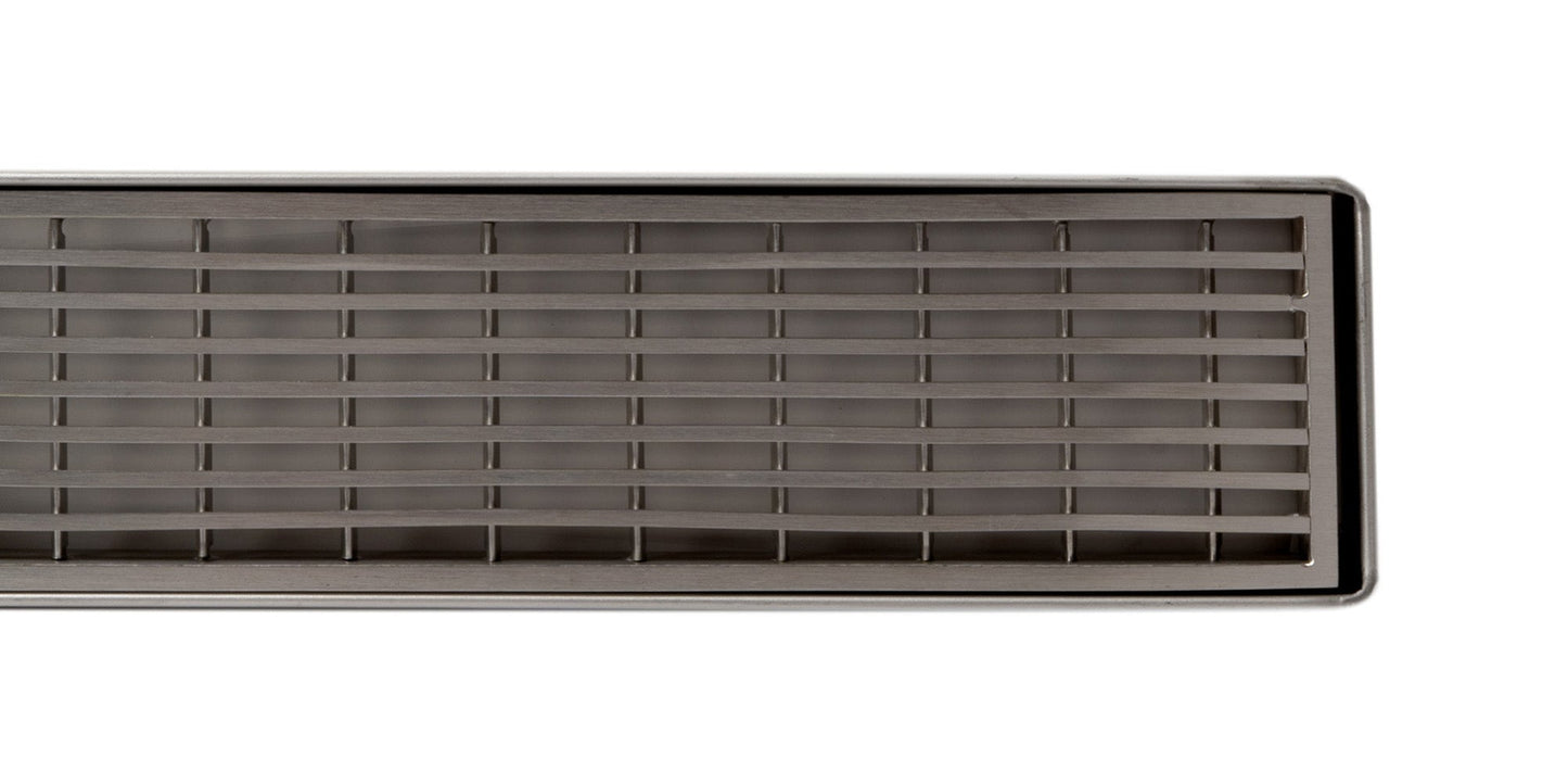ALFI brand ABLD47D ABLD47D 47" Stainless Steel Linear Shower Drain with Groove Lines