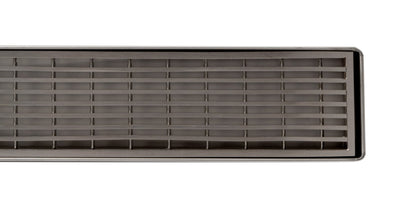 ALFI brand ABLD47D ABLD47D 47" Stainless Steel Linear Shower Drain with Groove Lines