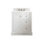 De Soto 30" Single Vanity Cabinet, Bright White