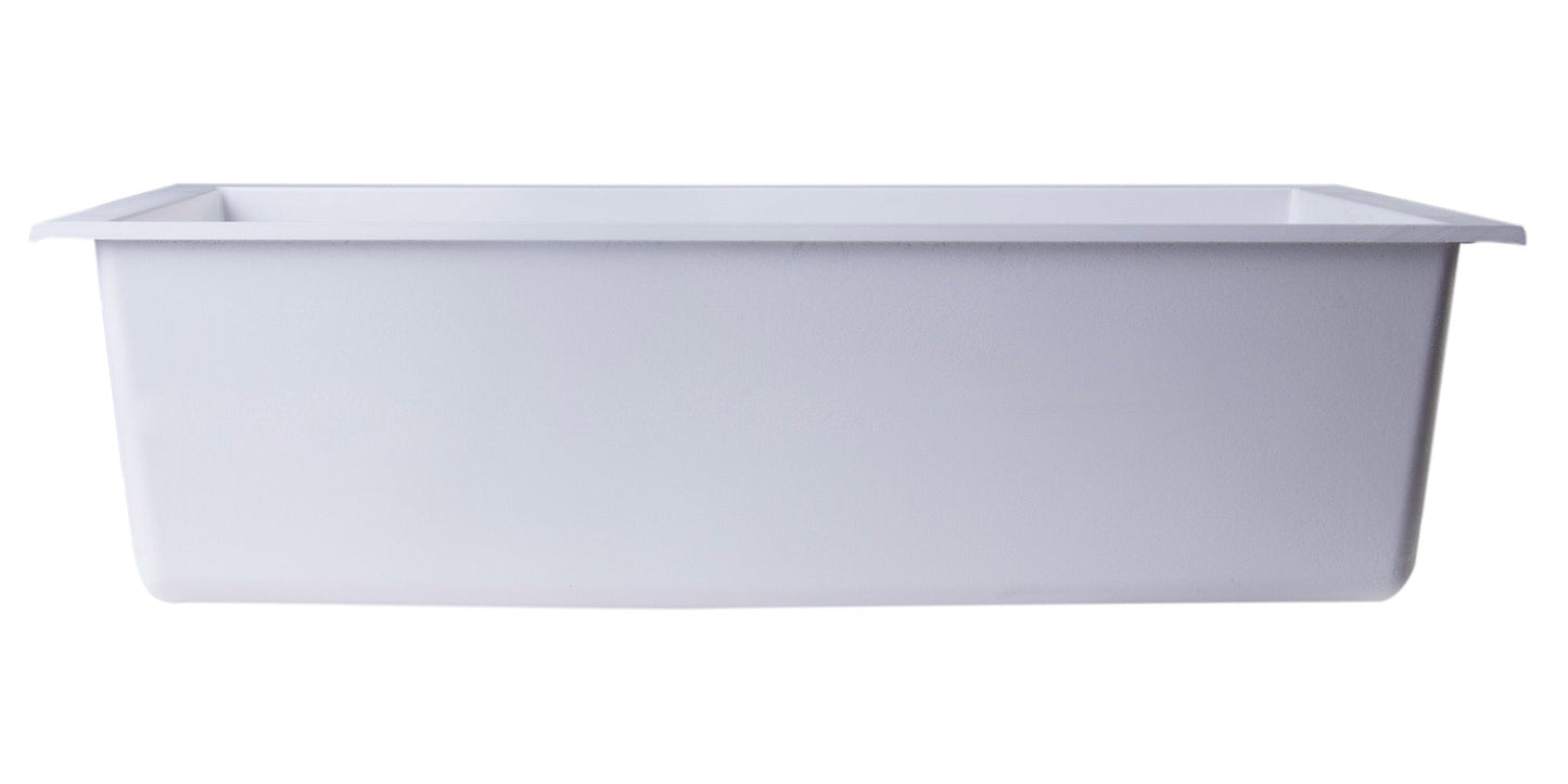 ALFI brand AB3020UM 30" Undermount Single Bowl Granite Composite Kitchen Sink