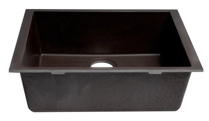 ALFI brand AB2420UM 24" Undermount Single Bowl Granite Composite Kitchen Sink