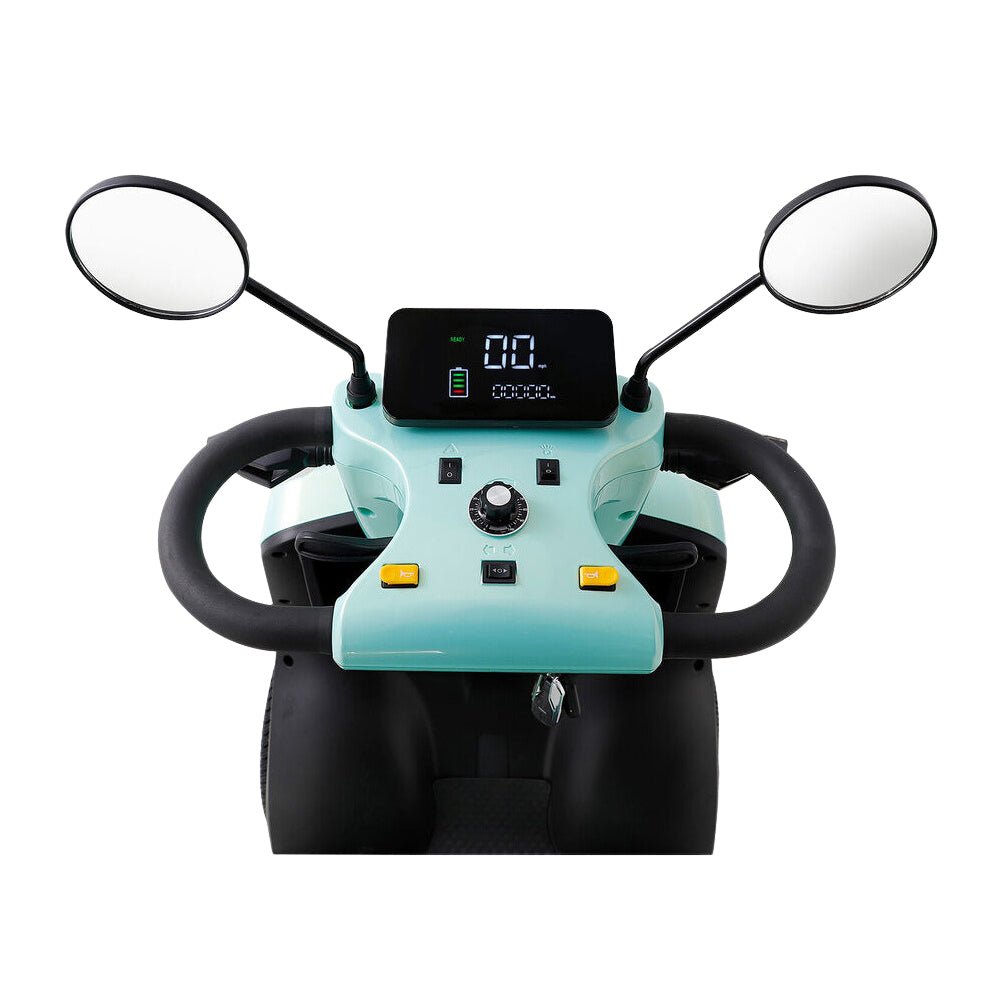 Zvg Heavy Duty 800W 60V/20AH 4-Wheel Elderly Handicap Adult Mobility Power Travel Scooter, 500LBS (SAK95736)