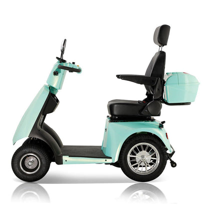Zvg Heavy Duty 800W 60V/20AH 4-Wheel Elderly Handicap Adult Mobility Power Travel Scooter, 500LBS (SAK95736)