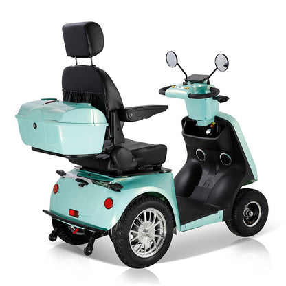 Zvg Heavy Duty 800W 60V/20AH 4-Wheel Elderly Handicap Adult Mobility Power Travel Scooter, 500LBS (SAK95736)