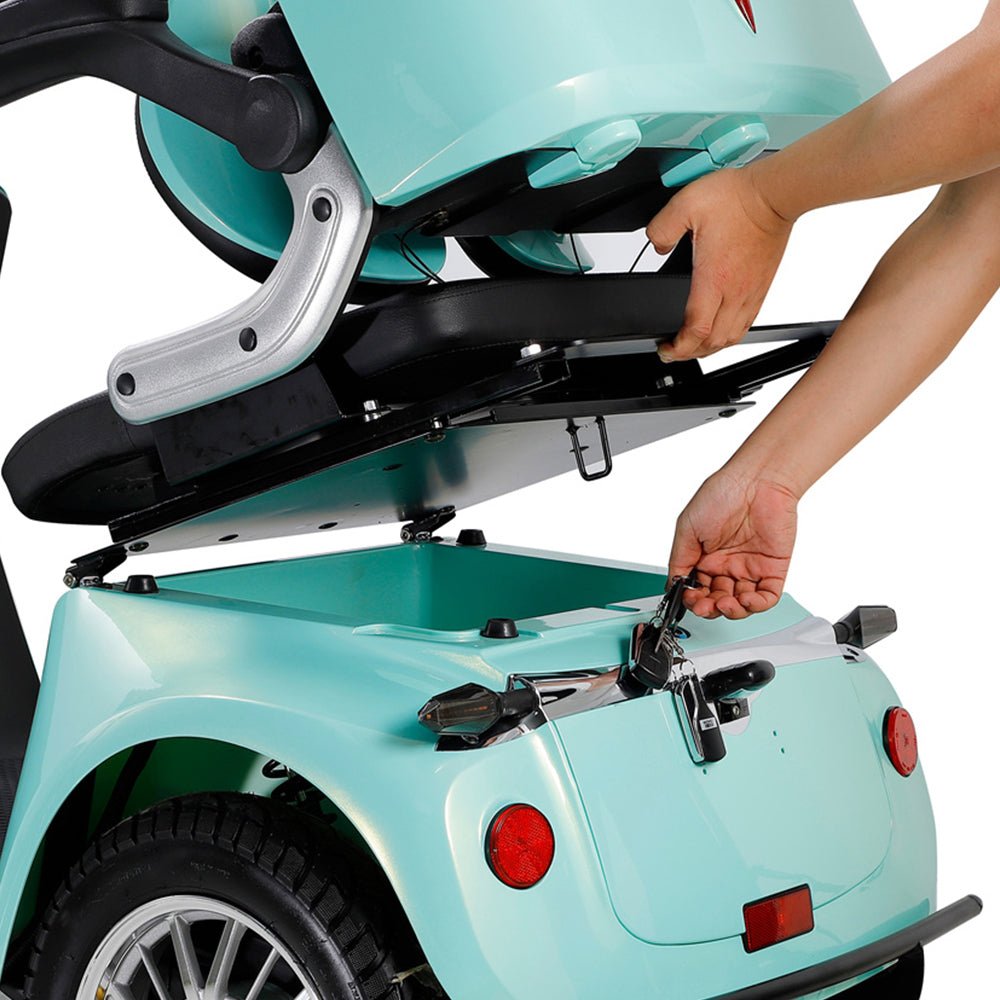 Zvg Heavy Duty 800W 60V/20AH Four Wheel All-Terrain Travel Mobility Scooter For Adults And Seniors, 500LB (SAK97156)