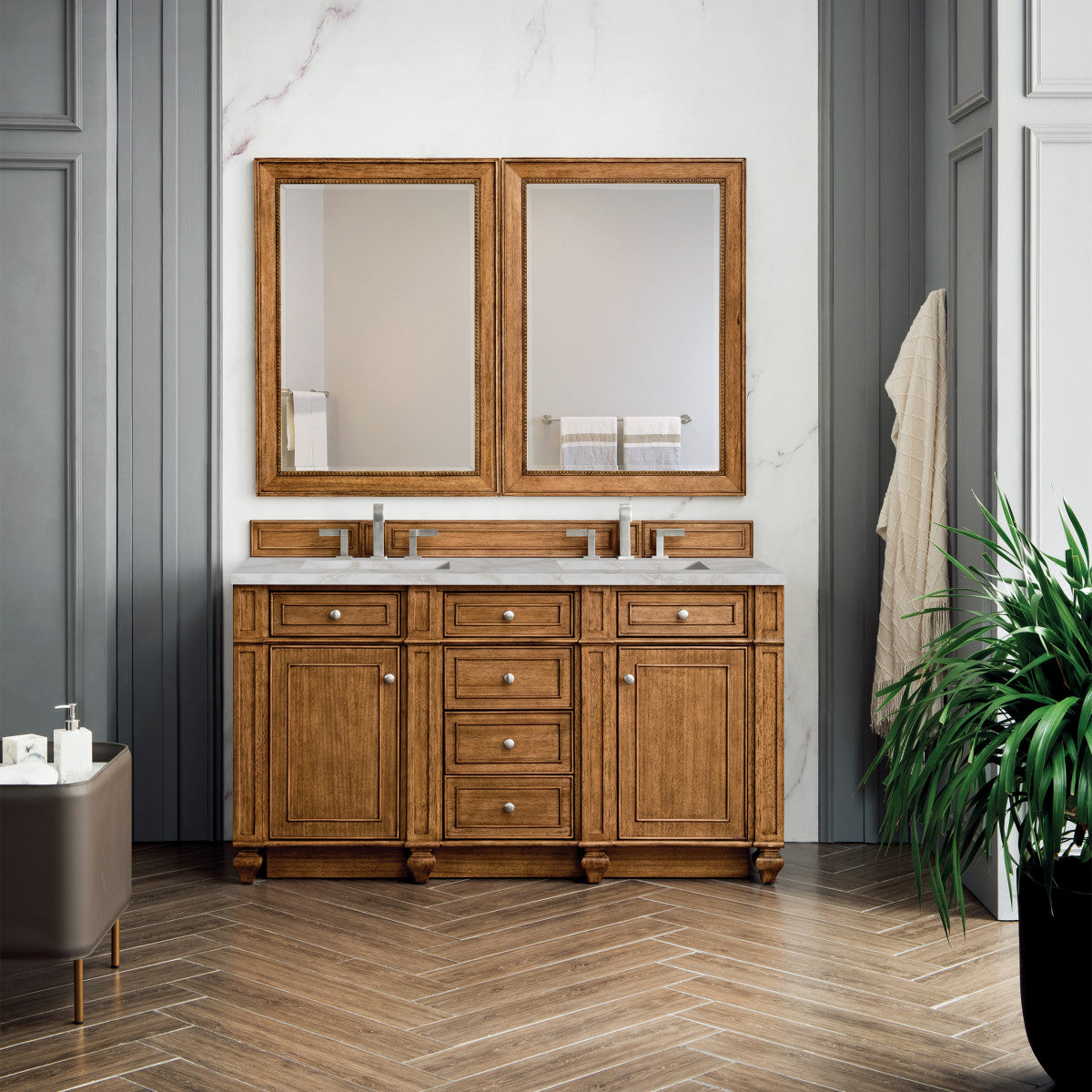 Bristol 60" Double Vanity Cabinet