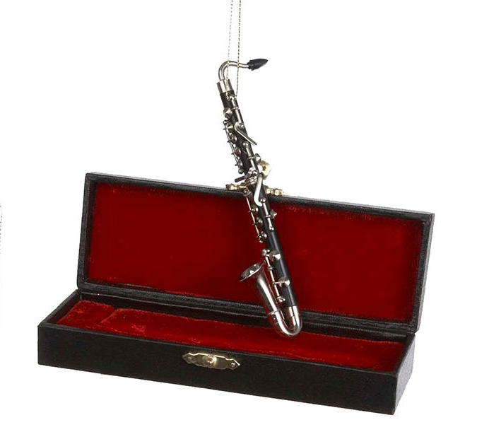 Bass Clarinet Ornament with Case