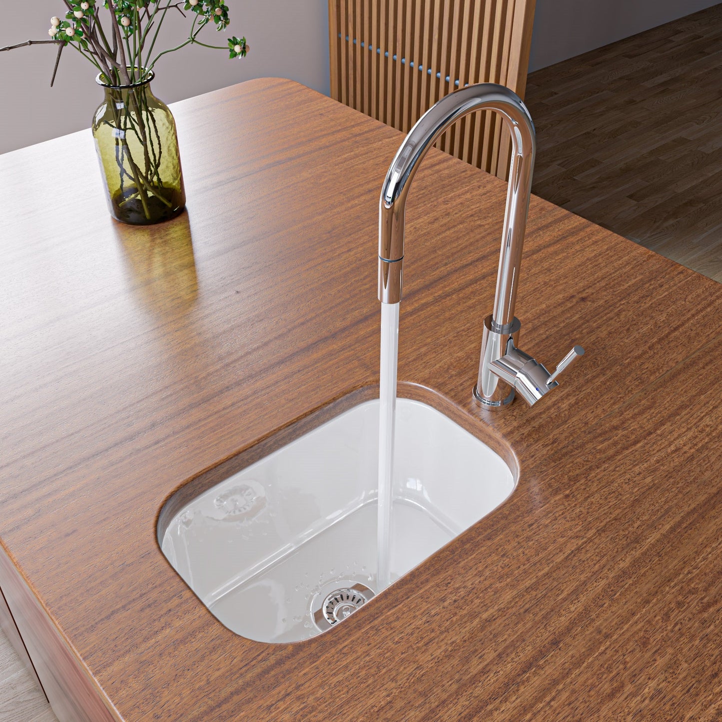 ALFI brand AB2028 Single Hole Pull Down Kitchen Faucet