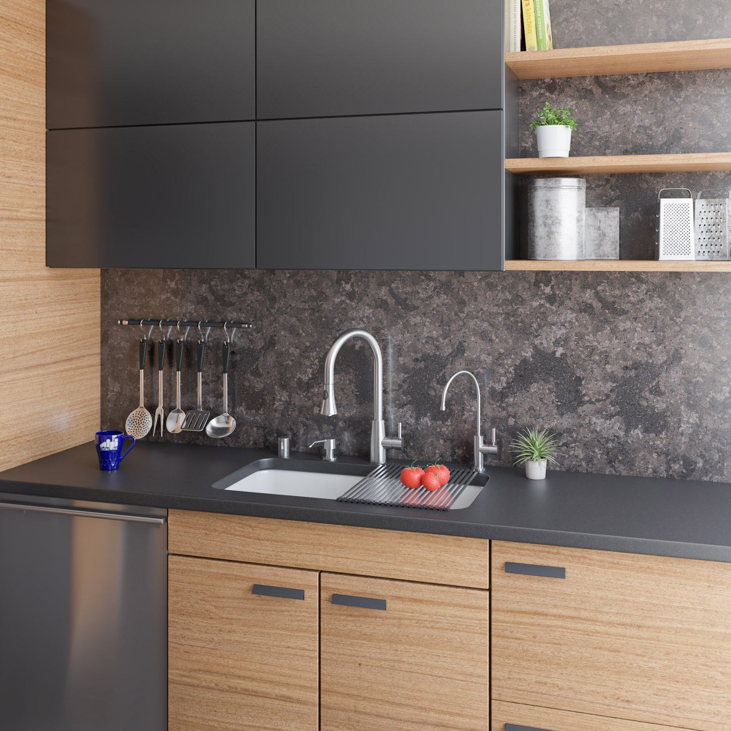 ALFI brand AB2034 Pull Down Single Hole Kitchen Faucet