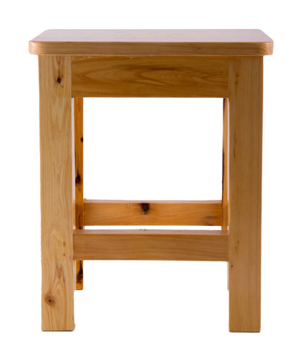 ALFI brand  AB4407 10"x10" Square Wooden Bench/Stool Multi-Purpose Accessory